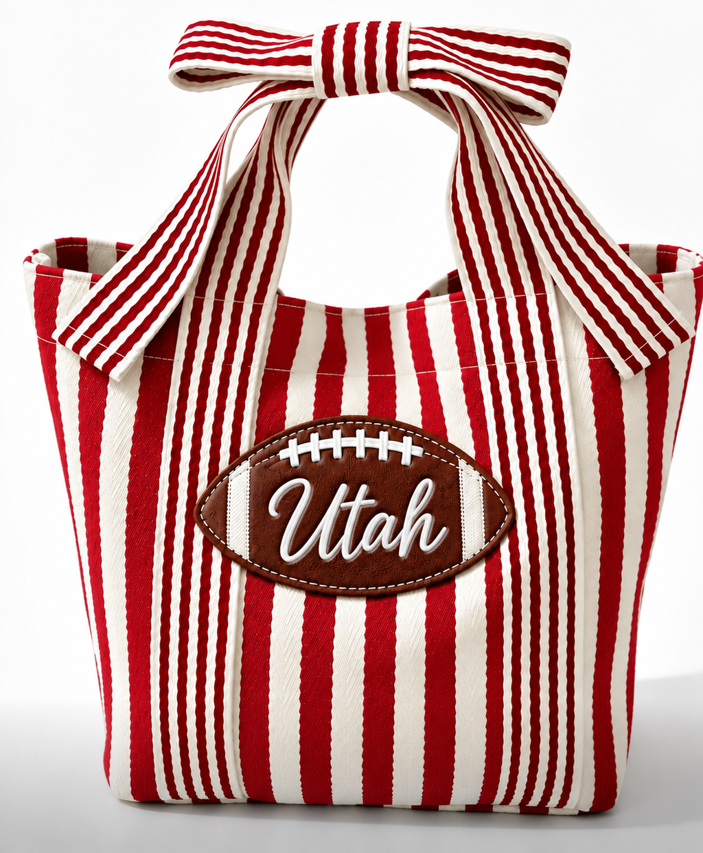 Bow Handbag - Football Patch Customizable
