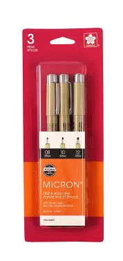 1024 MICRON FINE & BOLD LINE BLACK