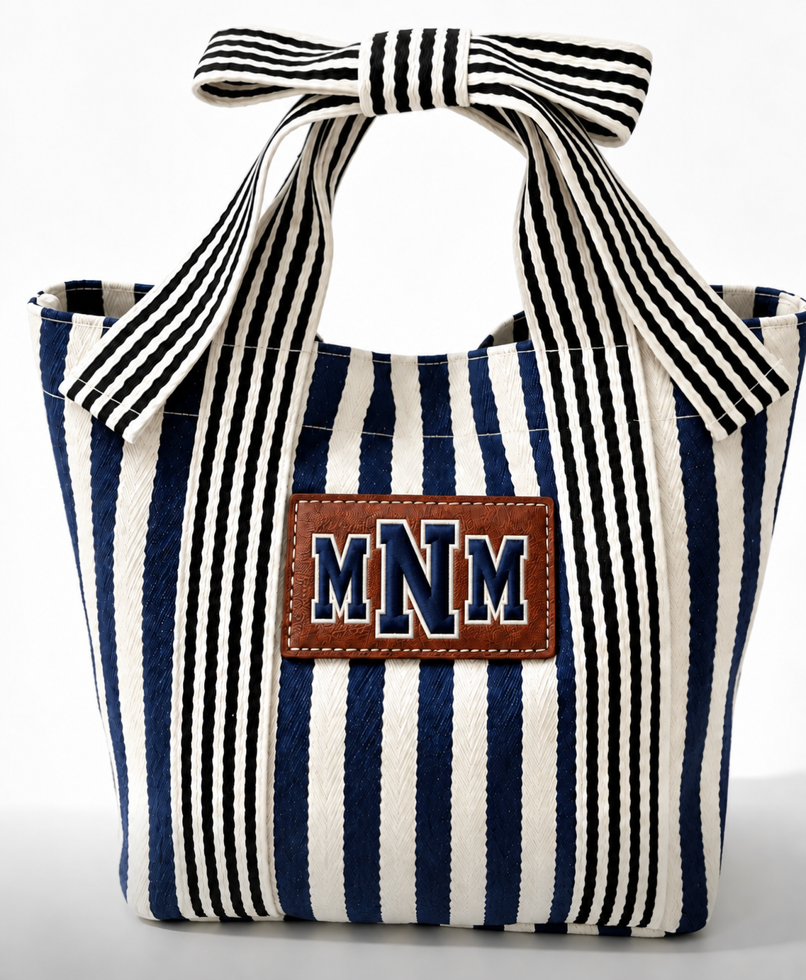 Bow Handbag - Rectangle Patch Customizable