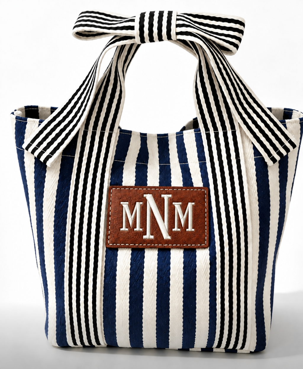 Bow Handbag - Rectangle Patch Customizable