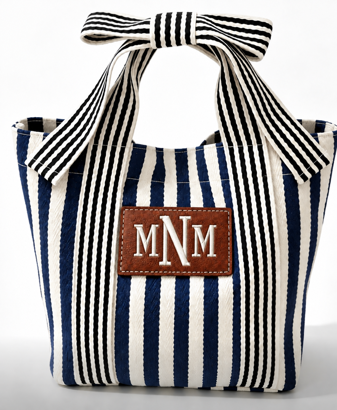 Bow Handbag - Rectangle Patch Customizable